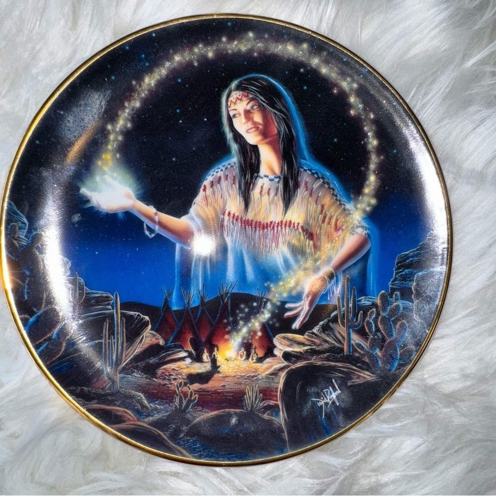 Royal‎ Doulton "Maiden of Mystical Fire” by David Penford.. Indian Maiden Seri…